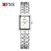 Luxury Women's Quartz Watch Elegant Diamond Dial Stainless Steel Band Waterproof Casual Wristwatch