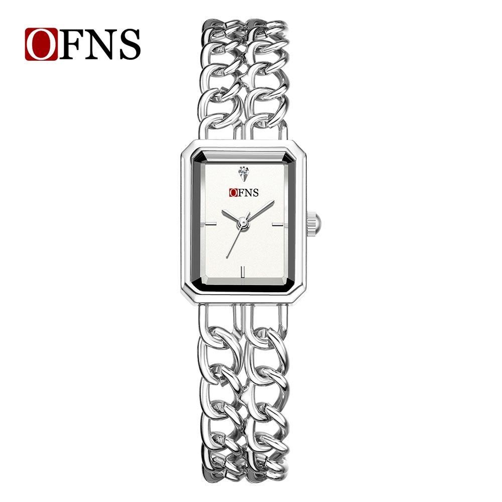 Luxury Women's Quartz Watch Elegant Diamond Dial Stainless Steel Band Waterproof Casual Wristwatch