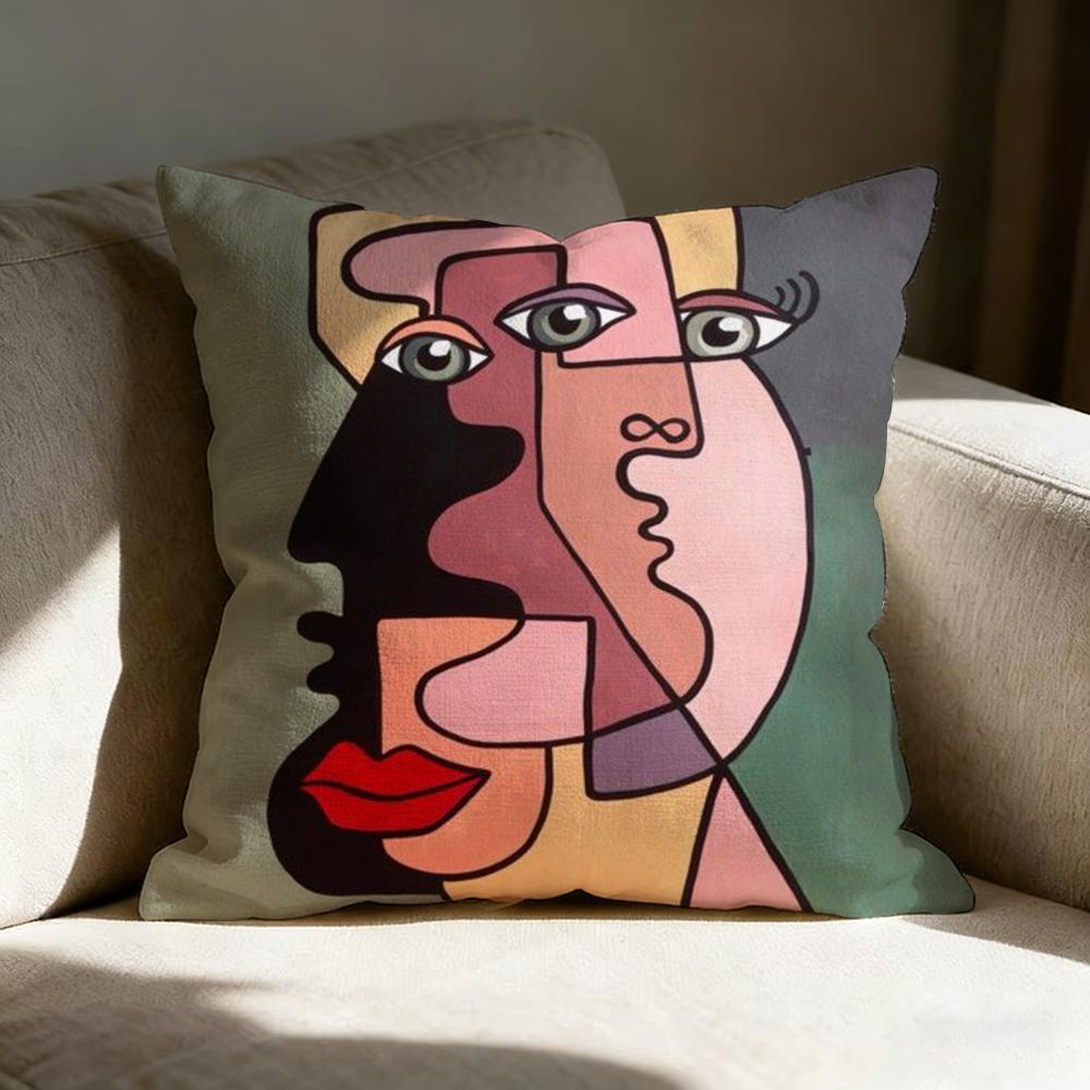 Американское искусство P-Пикассо Наволочка pillowcase, двусторонняя печать, диванная подушка, подушка для изголовья кровати в спальне