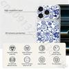 Сине-белый фарфор Для iPhone 17 pro Max /17 pro Полное покрытие Наклейка Кожаная обертка 3D Цветная Задняя защитная пленка-стикер