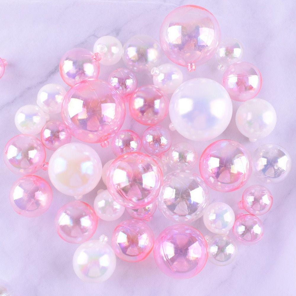 32PCS Mixed Sizes Ball Cake Toppers Transparent Cake Ball Decoration For Birthday Party