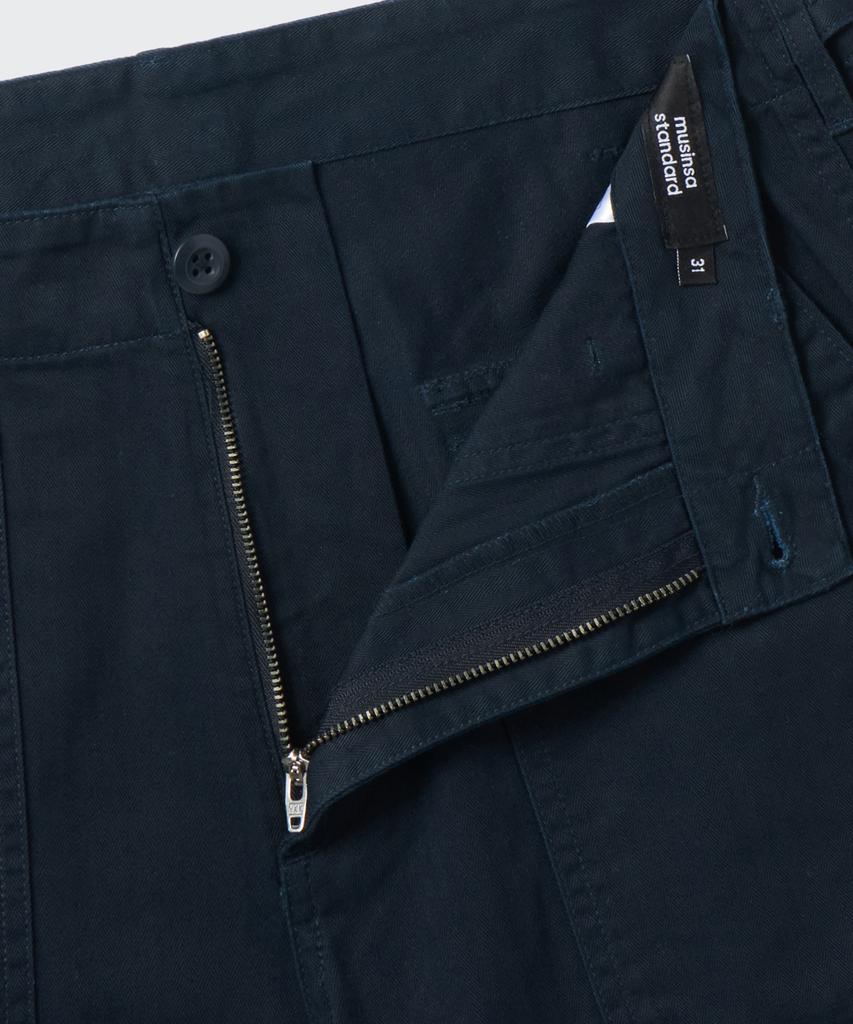 MUSINSA STANDARD Cotton Herringbone Replica Fatigue Pants [Navy]