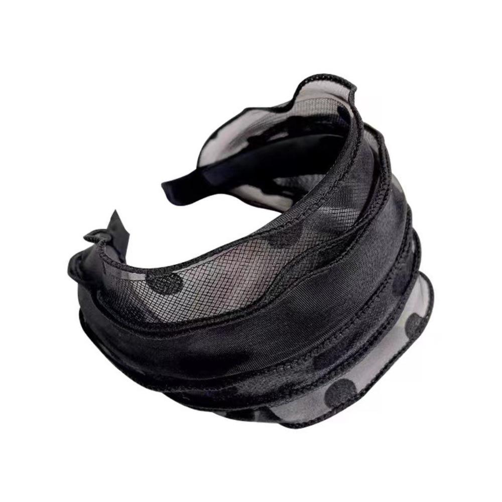 Женская повязка на голову Корейский головной убор Мать Обруч для волос Сетка Резинки для волос Мода Блестящая повязка для волос