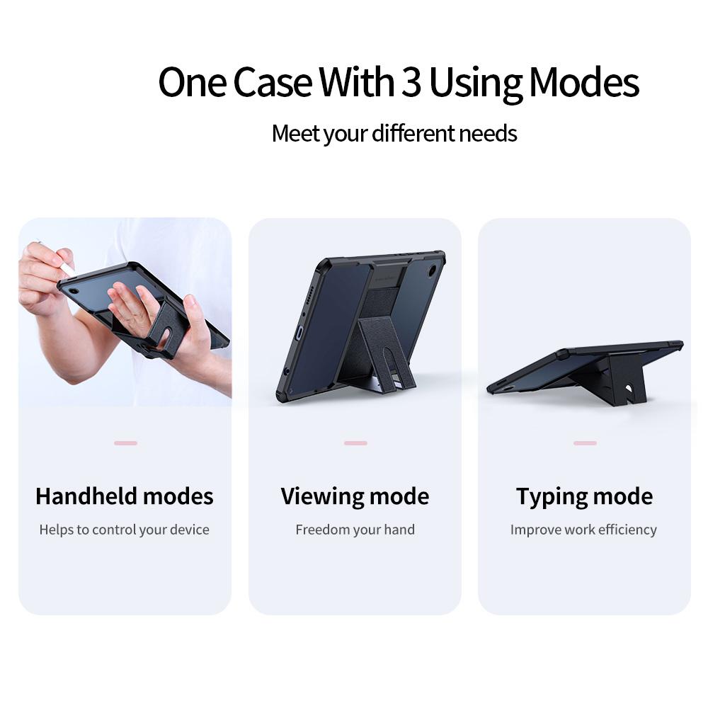 XUNDD Чехол для Samsung Galaxy Tab A9 Усиленные углы Подставка TPU+PC Чехол для планшета