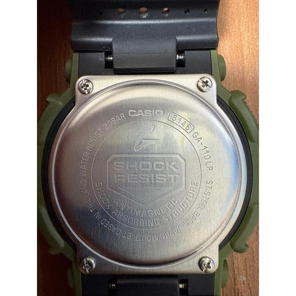 Б/у Отличное состояние CASIO G-SHOCK GA-110LP Ана-Цифровые часы Хаки