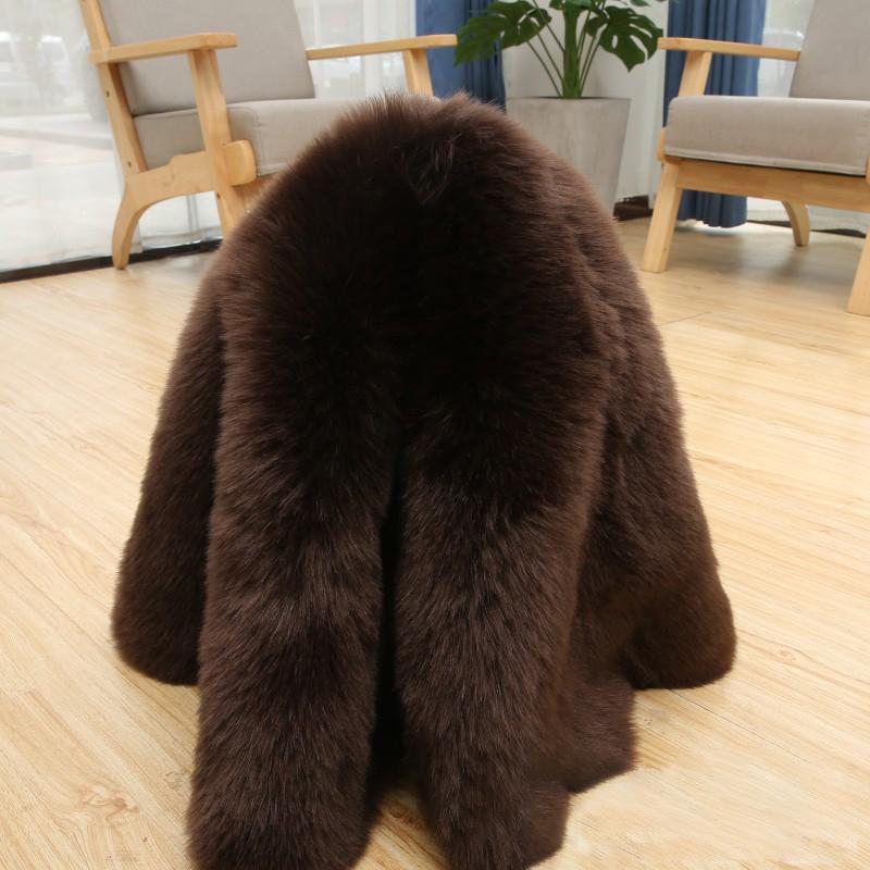 Роскошная искусственная лисья меховая подушка, искусственная шерсть, теплая подушка для сиденья автомобиля, чехол для дивана, пушистый мягкий чехол для стула из искусственной овчины, подушки для сидений