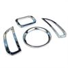 4 шт. для Dodge Journey Fiat Freemont 2011-2014 ABS Chrome приборная панель автомобиля накладка на вентиляционное отверстие кондиционера