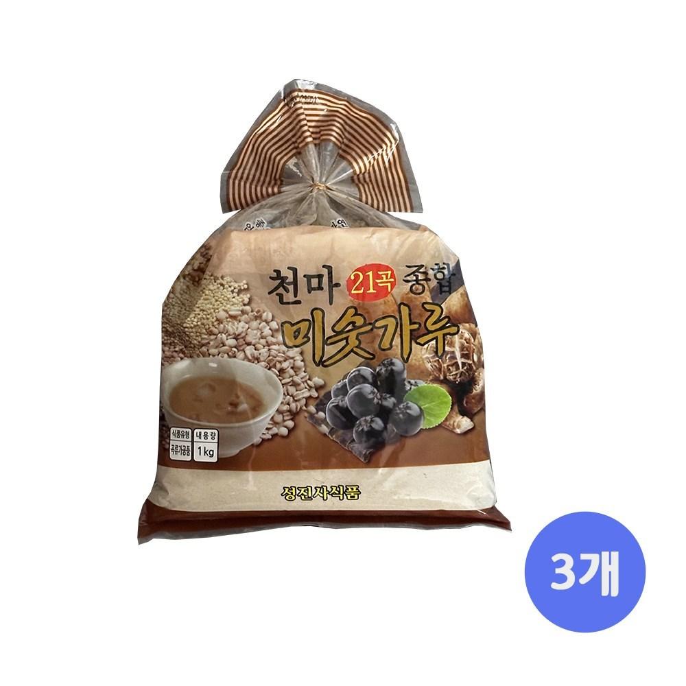 Seongjinsa Cheonma 21-Grain Assorted Misutgaru 1kg 3 pcs Ingredients: may be subject to change at the manufacturer’s | 1kg 3 pcs