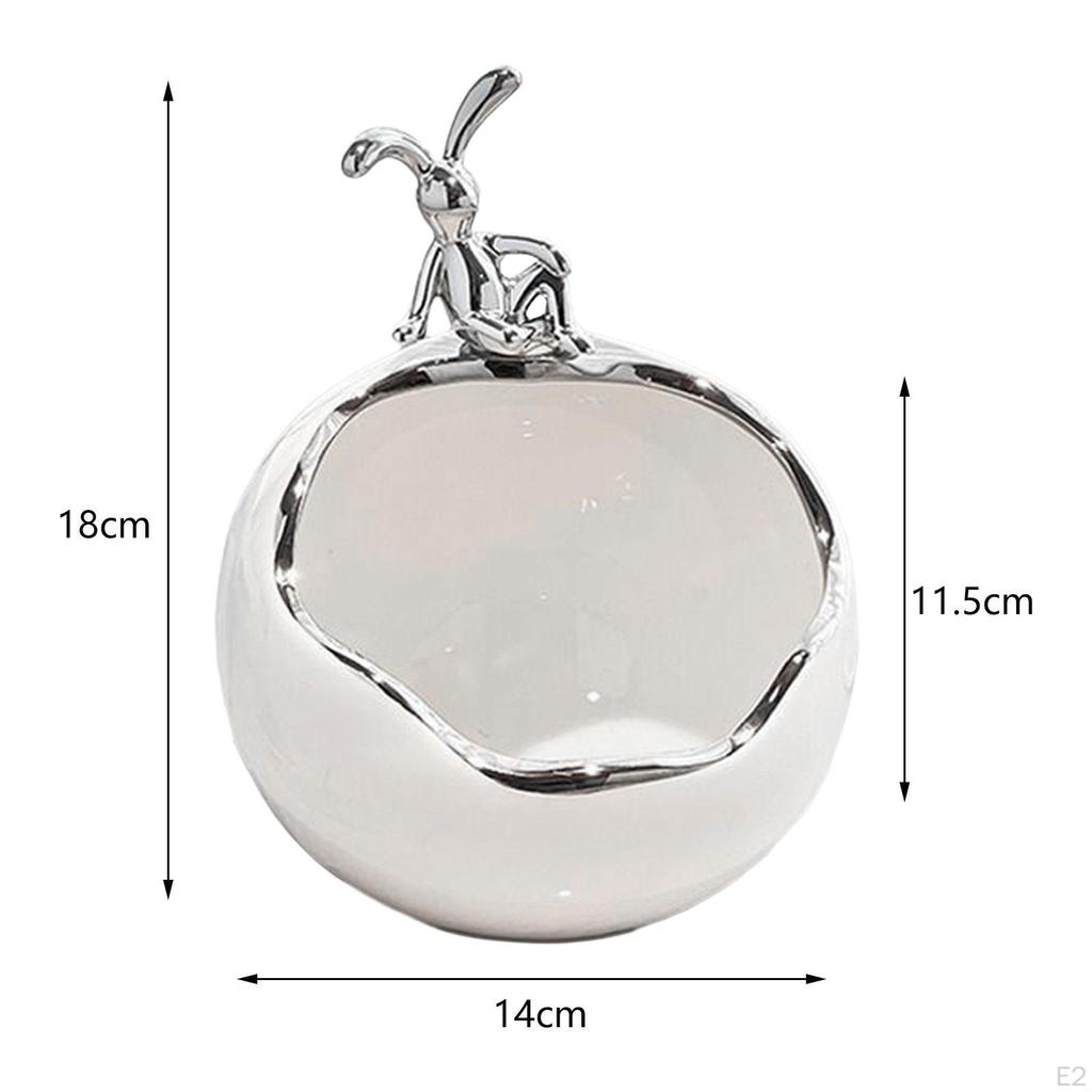 Ceramic Bunny Storage Box for Home and Office Decor