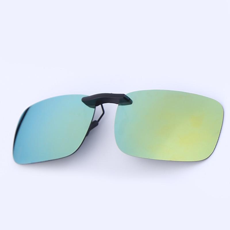 Non-polarized Ultralight Small Clip On Sunglasses Anti-glare Men Day Night Vision Lens Car Driving Glasses