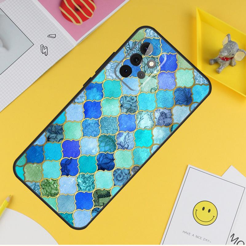 Чехол с марокканским узором для Samsung Galaxy A36 A16 A56 A06 A54 A34 A14 A13 A53 A12 A22 A32 A52 A35 A17 A15 A55