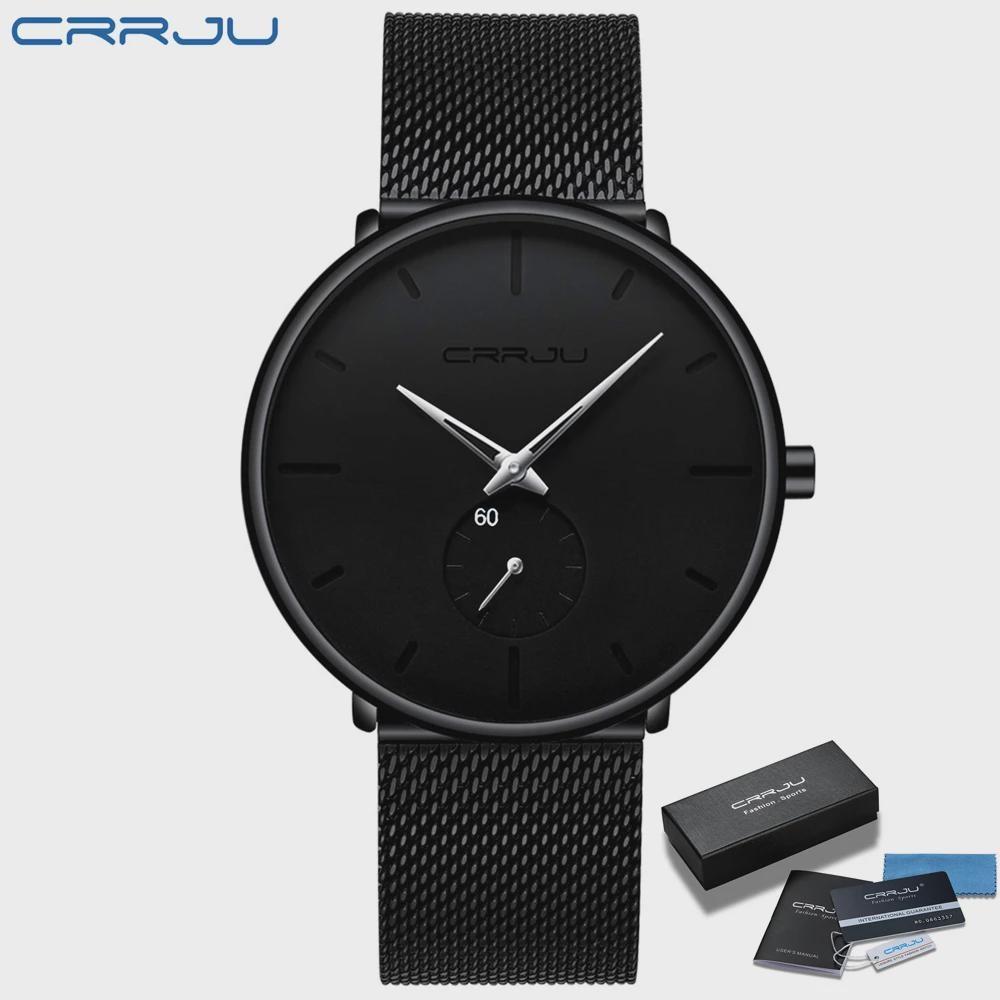 Men's Casual Sports Waterproof Watches Luxury Analog Quartz Wrist Watch for Men Stainless Steel Watches