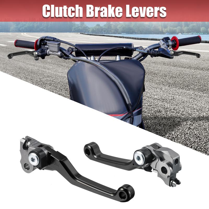 Motoforti Motorcycle CNC Brake Clutch Levers Adjustable Folding Handle Lever Handlebar for Honda CRF250R CRF450R 2007-