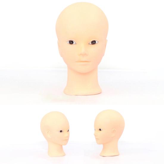 Профессиональная женская голова манекена для практики макияжа Лысая голова манекена с хорошим эффектом отображения для обучения макияжу Наращивание ресниц