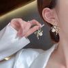 Роскошные серьги-кольца со стразами золотого цвета с буквой D для женщин, новинка 2022 года, модные высококачественные геометрические серьги, ювелирные изделия, подарок на вечеринку