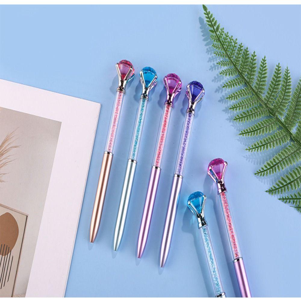 4 цвета, большие бриллиантовые подарки для студентов, алмазная ручка, 2023, металлическая шариковая ручка