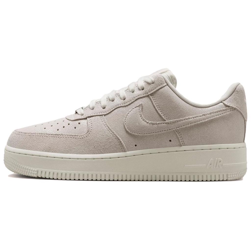 New Nike Air Force 1 Low '07 Se Sail Glittery Suede Women's HQ3499-100