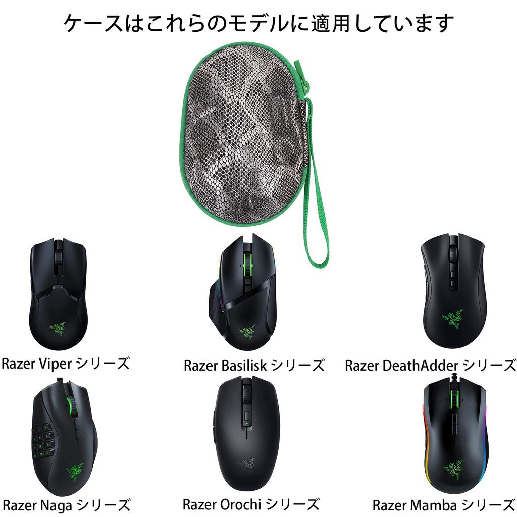 Co2CREA Чехол для хранения, совместимый с игровой мышью Razer Viper V2 Ultimate/Viper Pro/Basilisk/DeathAdder (Только случай)