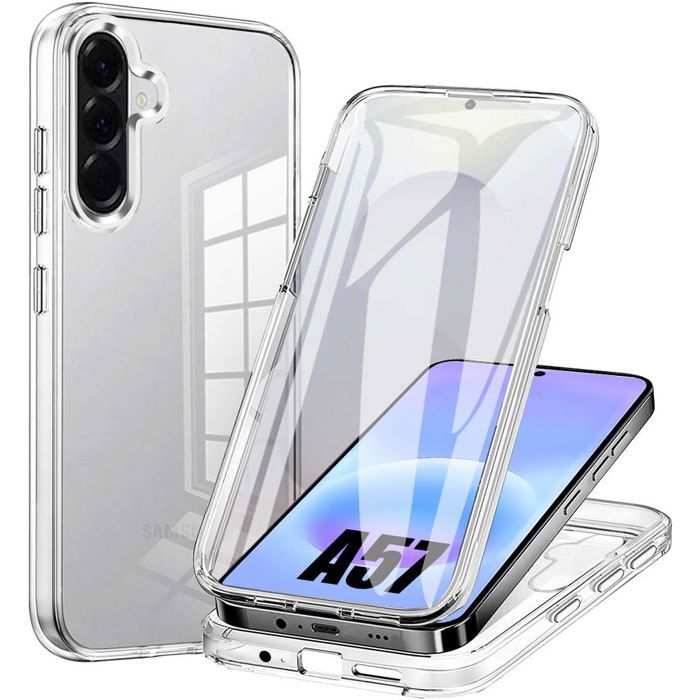Coque pour Samsung Galaxy A57 5G, Protection Intégrale Hybride Antichoc Anti-Rayures