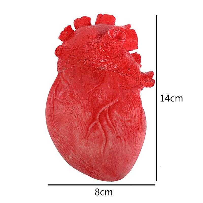 1 шт. Хэллоуин ужасный кровавый отрубленный ужас страшное человеческое сердце в натуральную величину страшная поддельная резиновая кровавая часть тела украшения на Хэллоуин