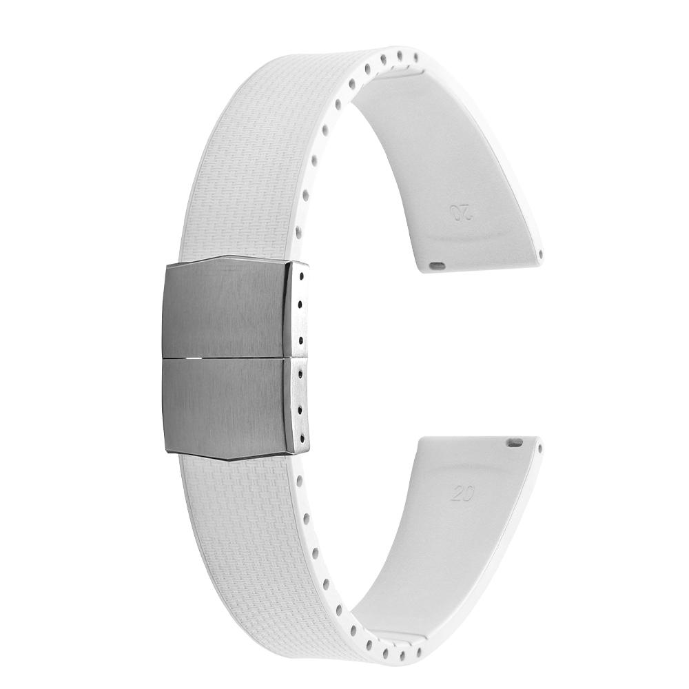 20 мм каучуковые ремешки Delugs CTS Fkm для часов с застежкой-бабочкой 4 цветов Уникальная текстура Быстросъемный ремешок для часов для брендовых часов