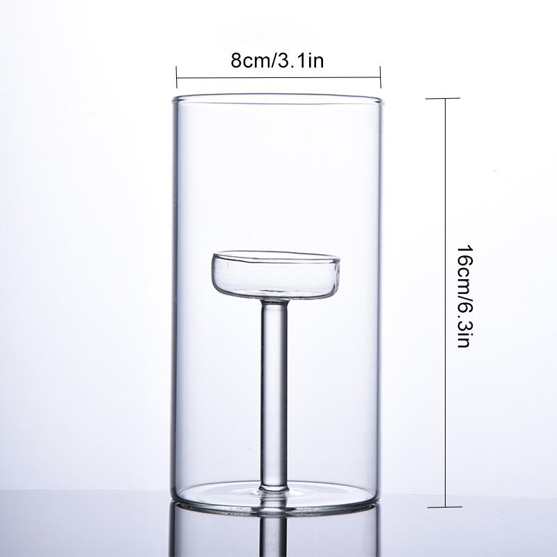 1Pc European-styleins Candlestick Light Stand Wedding Decoration Candle Holder Clear Glass