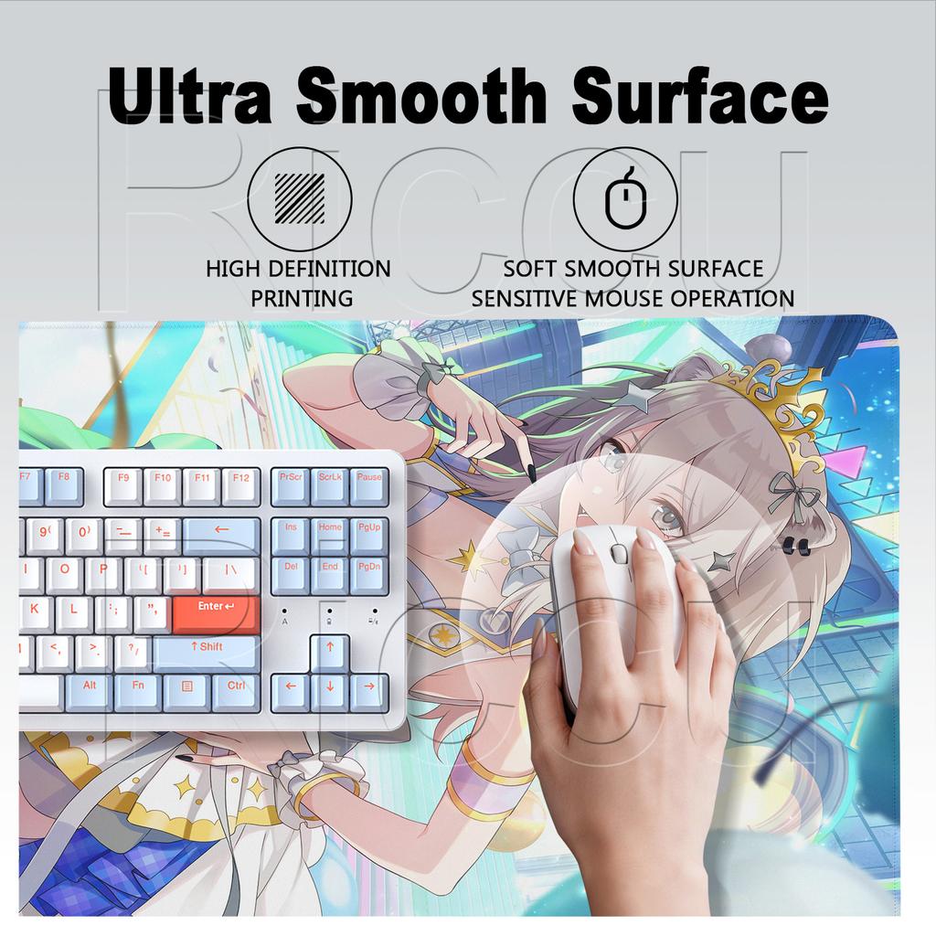 Hololive Laptop Keyboard Mat Computer Cute Girl Mouse Pad Large Office Cabinet Carpet Hololive Shishiro Botan Mousepad 900x400mm