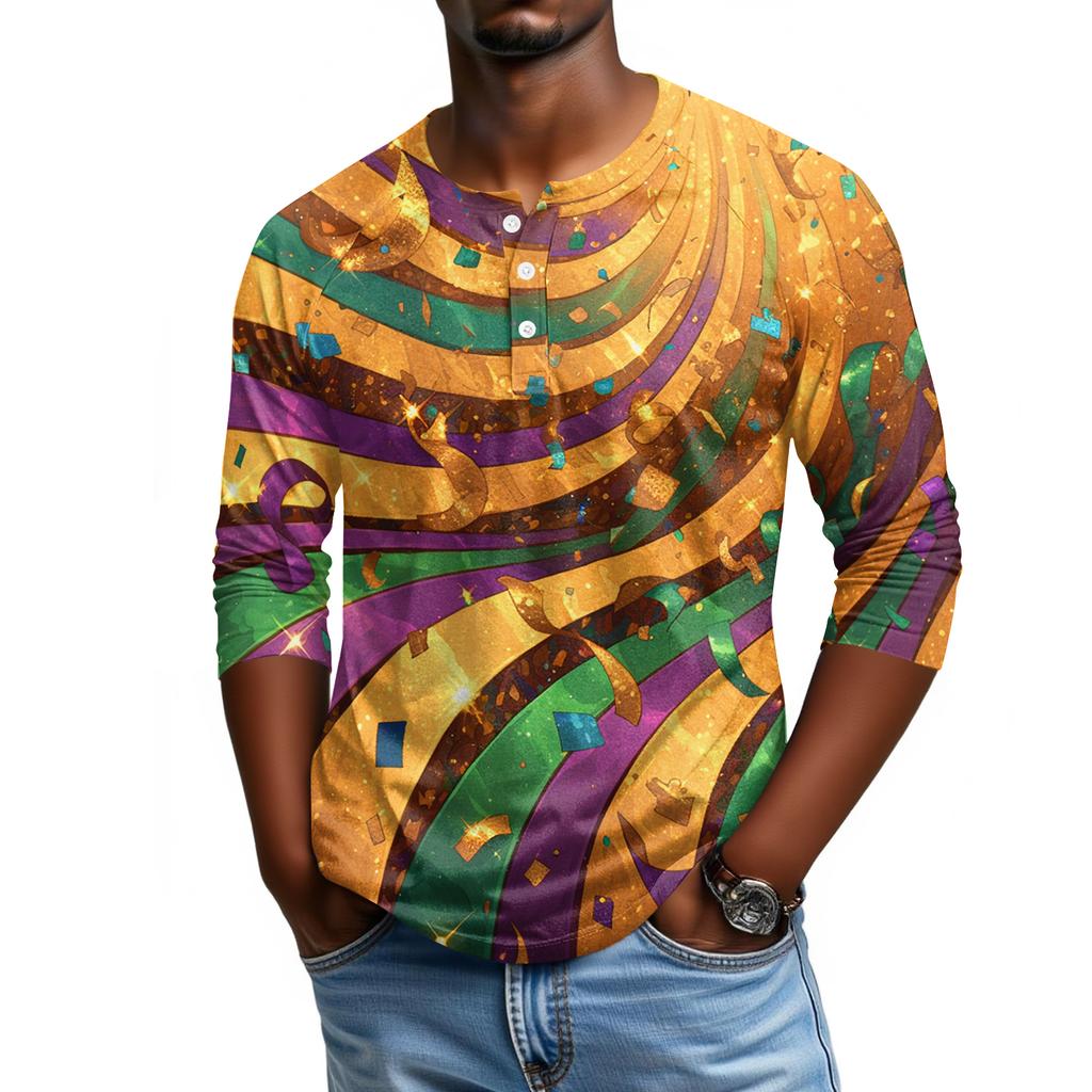 Мужской топ с рукавом реглан и рукавом три четверти