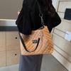 Women Fashion Shoulder Bag PU Leather Large Capacity Handbag and Purse For Female Travel Quilted All-match Shopping Tote Bag
