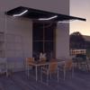 Day and Night - Day and Night LED Retractable Awning and Wind Sensor Anthracite Gray 500x300cm