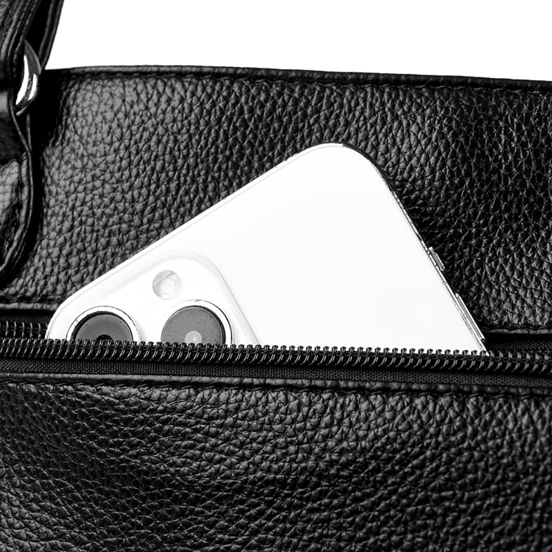 Простая и стильная сумка-тоут через плечо, сумка-мессенджер