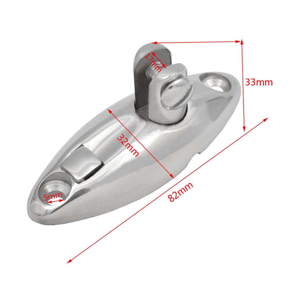ISURE MARINE 1/2Pcs QUICK RELEASE Deck Hinge Mount 316 Stainless Steel Bimini Top Boat Accessories