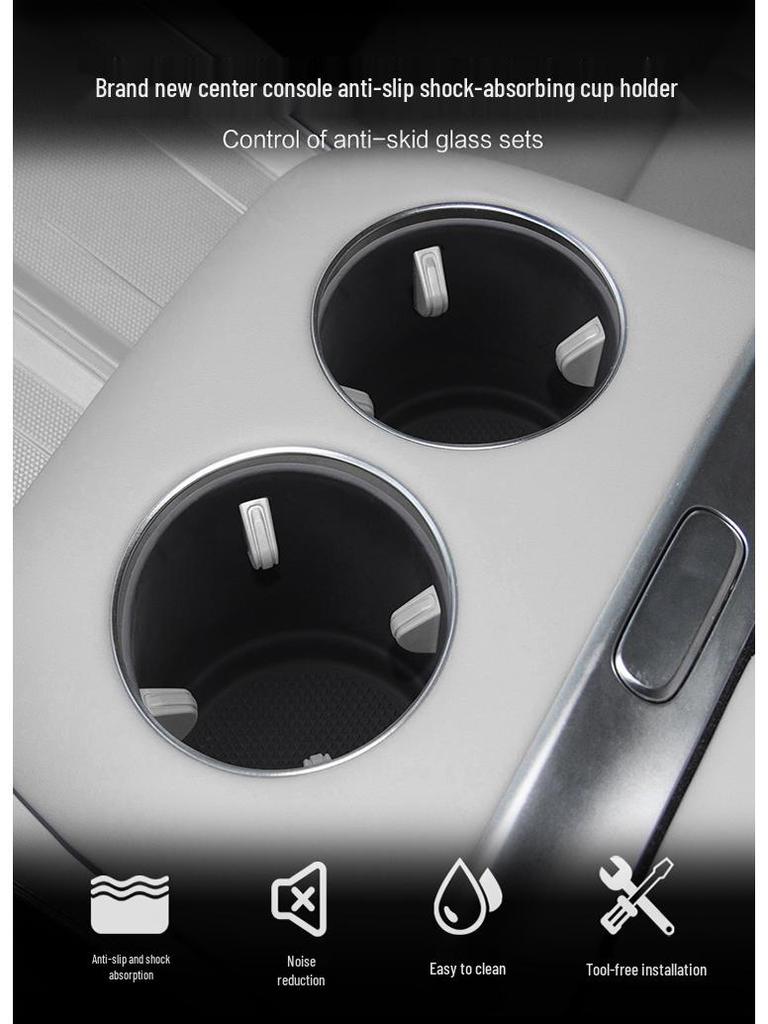 Xiaopeng X9 24-25 Center Console Cup Holder Cover - Non-Slip Interior Decoration Accessory
