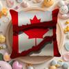 Canada Canadian Flag Ca Leaf Cushion Cover Summer Coolness Linen Fabric Double-Sided Printing Pillow Case Sofa Home Decor Gift