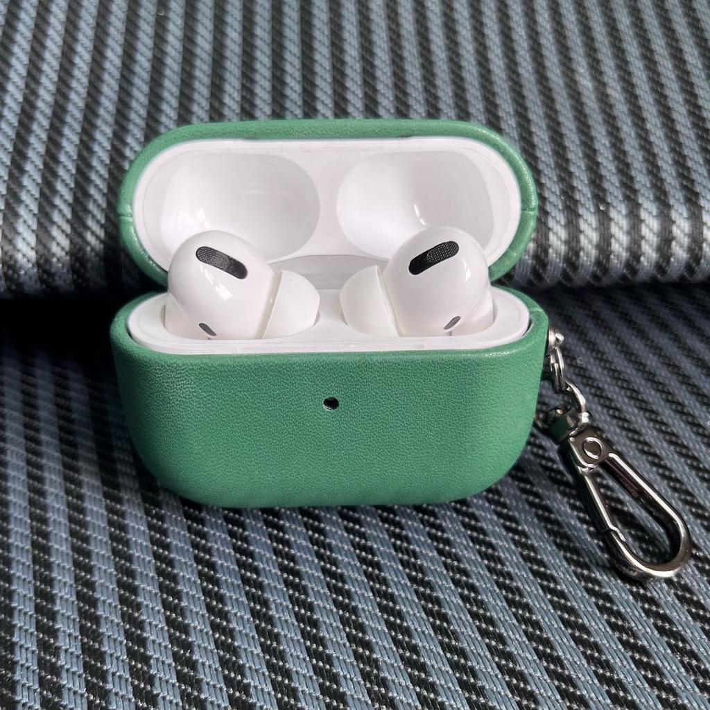 PU Leather Solid Color Wireless Earphone Case for Airpods Pro 2 & Airpods 4 3 2 1 Scratch-proof Drop-proof Inner Flocking Cover
