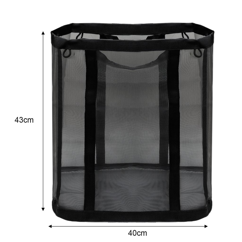 3/1x Large Capacity Laundry Bags Mesh Nylon Dirty Clothes Washing Basket for Home Travel Foldable Hanging Storage Bag Organizer