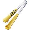 Tanabe Metalwork Tabletop Tongs, Catchy, Tiger, Yellow
