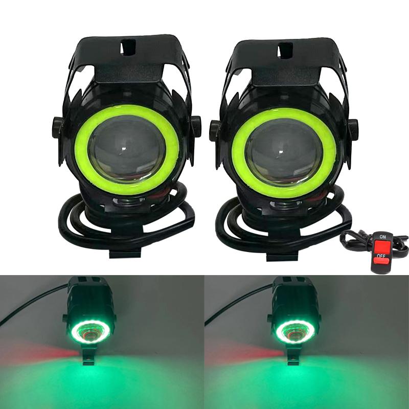 Светодиодная фара для мотоцикла 125 Вт U7 Mini Angel Eye Мотоциклетная лампа