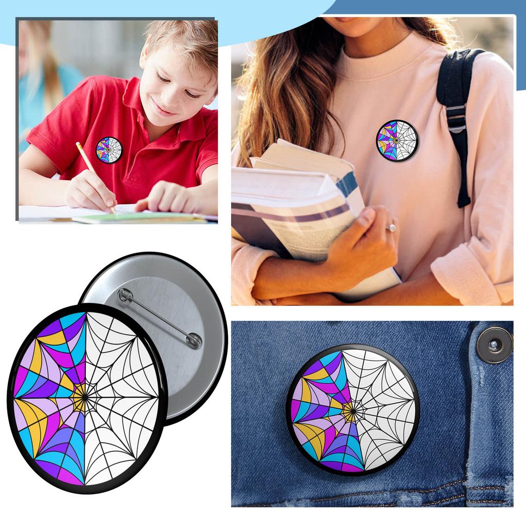 Брошь "Среда" из металла с рисунком ужасов "Среда" для мальчиков, девочек и женщин