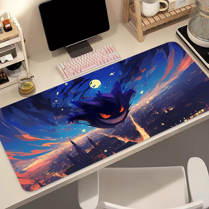Anime Mouse Pad xcm Pokemon Gengar Carpe Large Gamer Computer Mausepad Varmilo Keyboard Gaming Accessories Extended Desk Mat