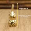 Traditional Chinese Natural Feng Shui Brass Gourd Brass Mental Golden Wu Lou Health Enhance Luck Ornament Home Decor