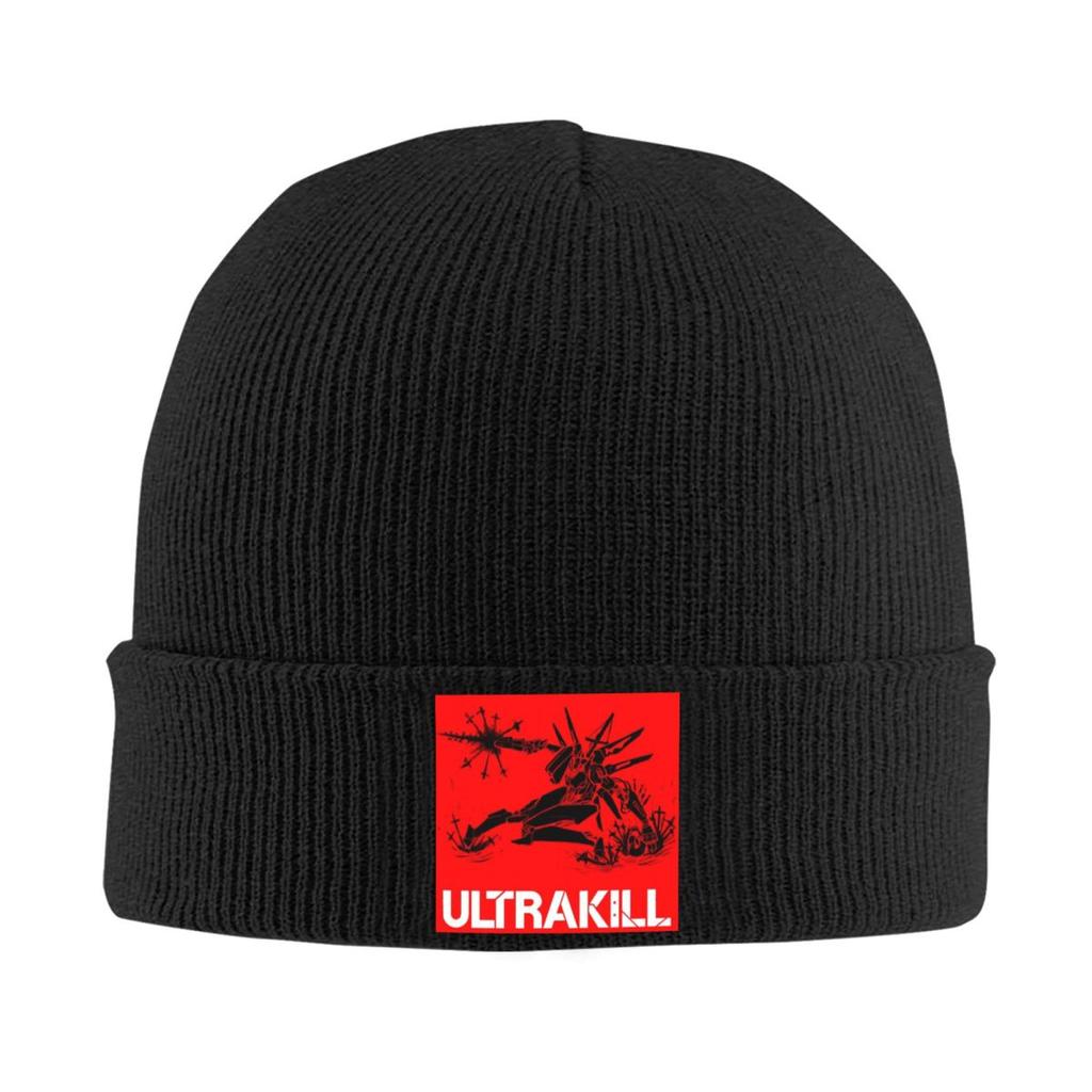 Аксессуары для видеоигры Ultrakill Теплая вязаная шапка Зимняя вязаная шапка-бини Шапки-бини Хип-хоп кепки для унисекс