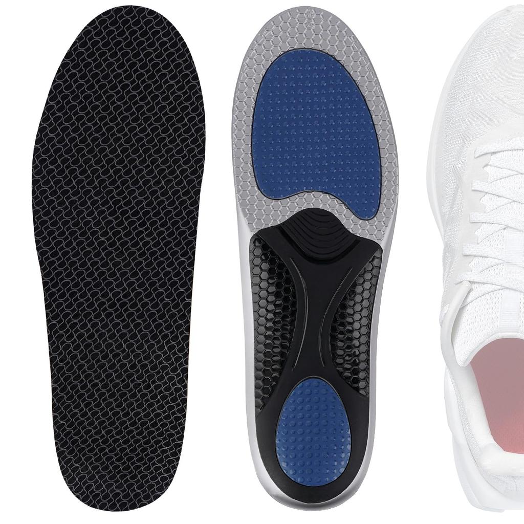 Linkidea Arch Support Shoe 2 Compatible with Salomon 5 PRO and Ride 5 Comfort Fit Replacement Inserts with Shock Absorption for Hiking Insoles, Pairs,