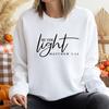 Be The Light Matthew 5:14 Religious Women Sweatshirt O Neck Graphic Jumpers Motivational Womens Clothes Lady Top