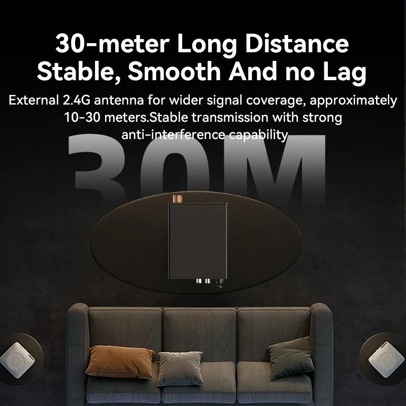 Bluetooth 6.0 Audio Receiver 3.5mm AUX RCA USB 6.5MM Microphone Music Wireless Adapter USB U-Disk HIFI Lossless Music for TV PC