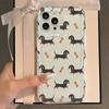 Прозрачный чехол для телефона с рисунком таксы, подходит для iPhone 17 16 15 14 13 12 11 Pro/Max/Plus, противоударный