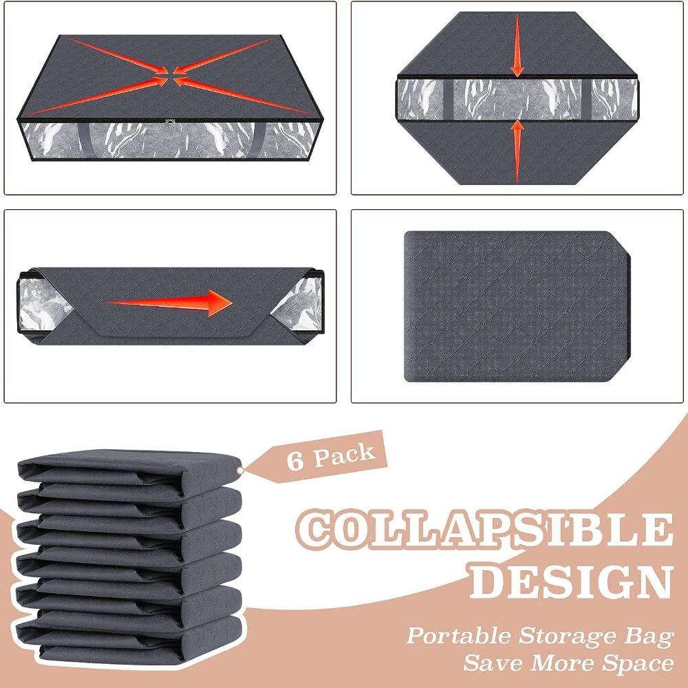 Сумки для хранения, хранилище для одежды, контейнеры для хранения под кроватью с прочными ручками, контейнеры большой емкости, складные органайзеры для хранения одежды