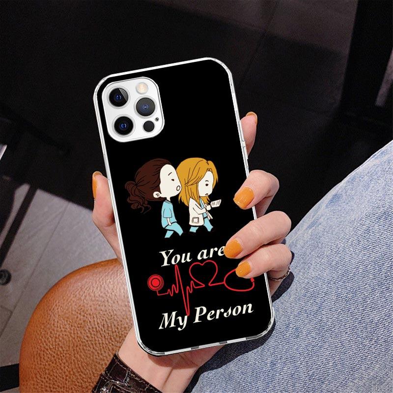 Чехол для телефона Greys Anatomy Person для iPhone 17 Air 16 11 12 13 Mini 14 Plus 15 Pro Max 7 8E SE 2020 16ProMax Чехол для телефона Coque 16