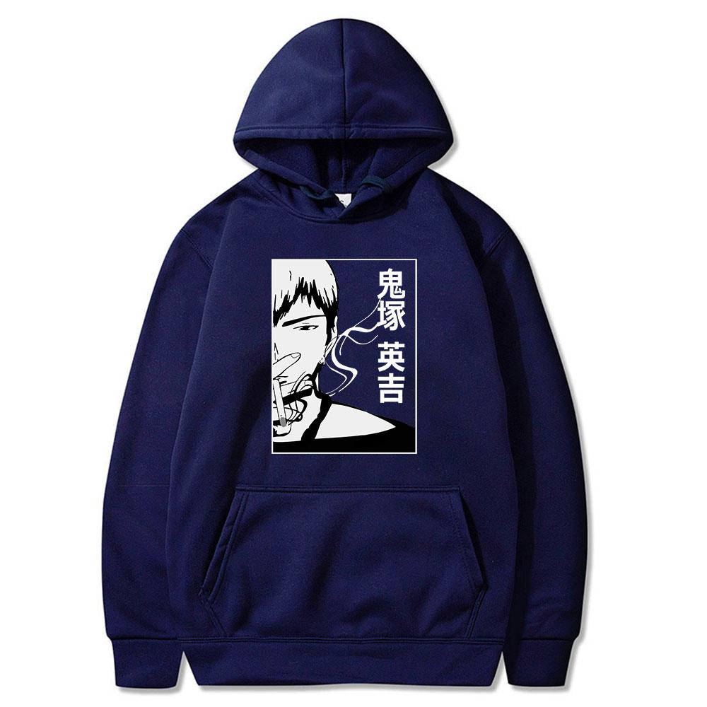 Трендовая крутая одежда, толстовки для пар с принтом Great Teacher Onizuka Gto, классический повседневный стиль, одежда Unsiex, хлопковая толстовка большого размера