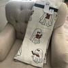 Halloween Blanket Cute Ghost Thin Blanket for Couch Bed Living Room Car Camping Throw Blankets Gift Home Halloween Decorations